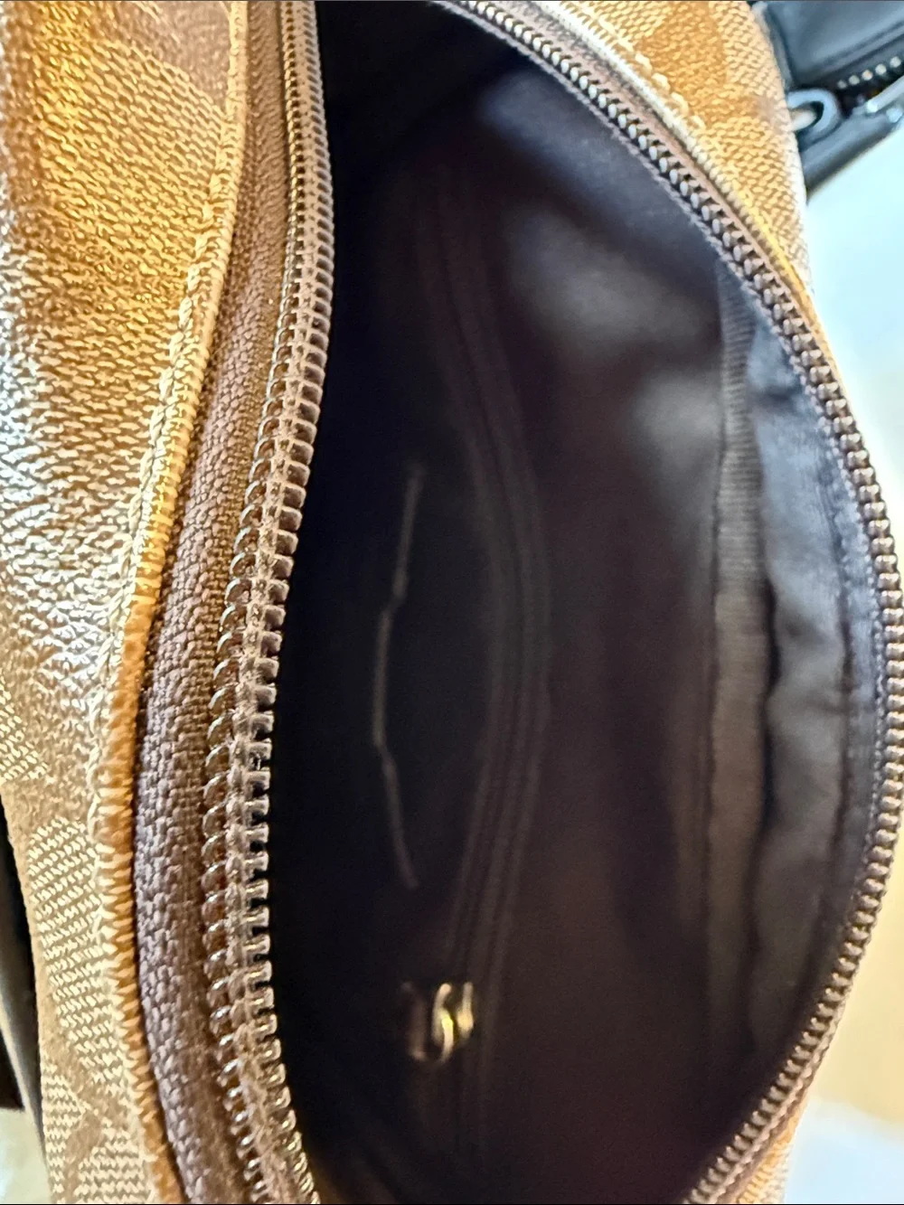 Coach Brown Signature Canvas Laptop Messenger and Crossbody Set